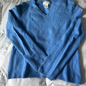 Cashmere Blue V-Neck Sweater